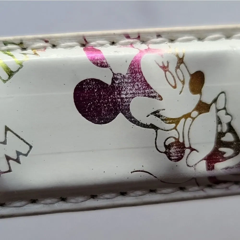 Minnie mouse 90s irridescent thin belt xl